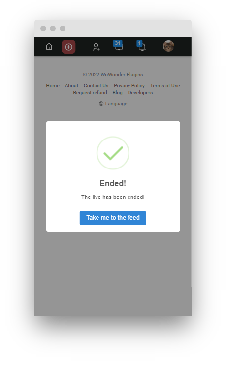 Live Stream plugin WebRTC & RTMP for Wowonder & Sngine Social Network & Playtube - 12