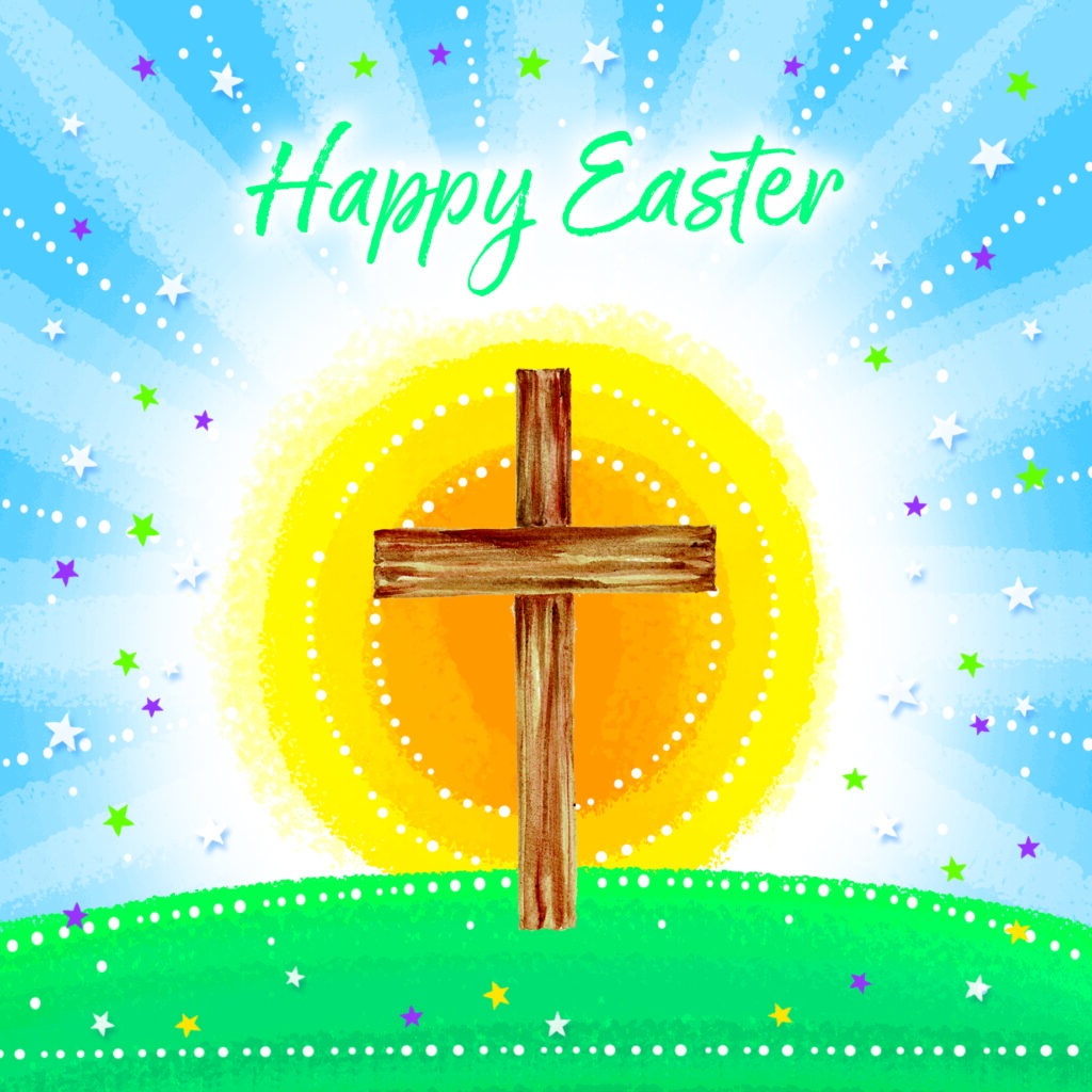 Easter Sunshine Easter Cards (Pack of 4) - The Christian Shop